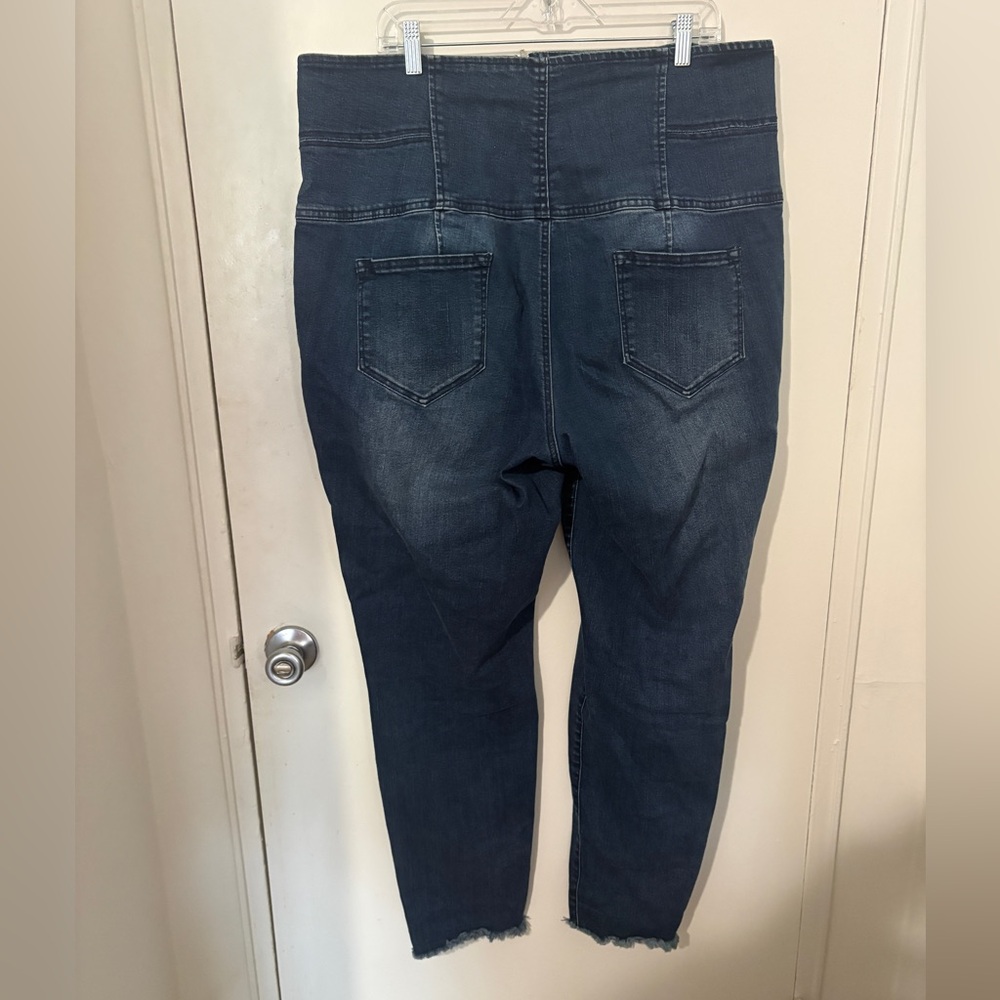 Ashley Stewart Dark Blue High Rise Jeans - Picture 2 of 6